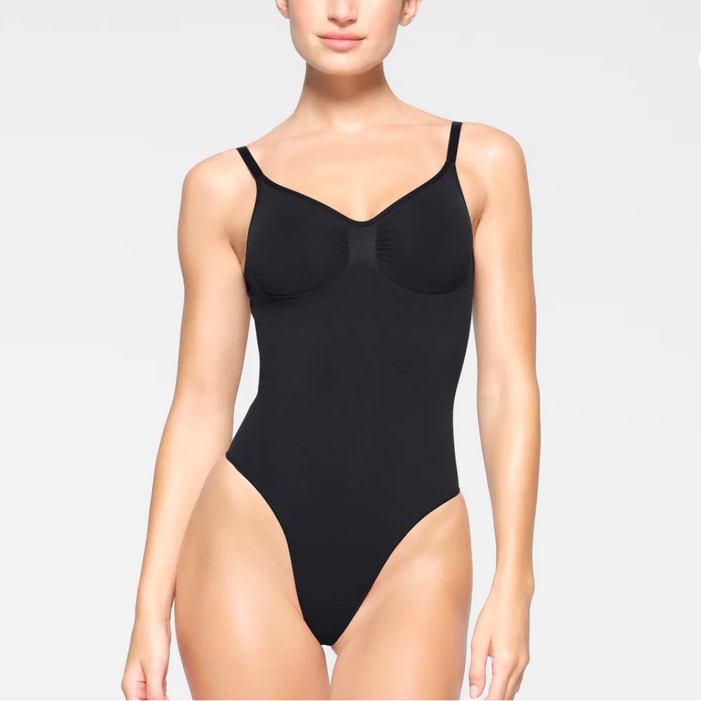SKIMS seamless sculpt low back thong bodysuit